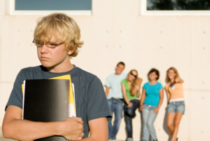 teen boy being ostracized